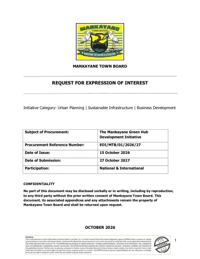 Download Tender — original first page