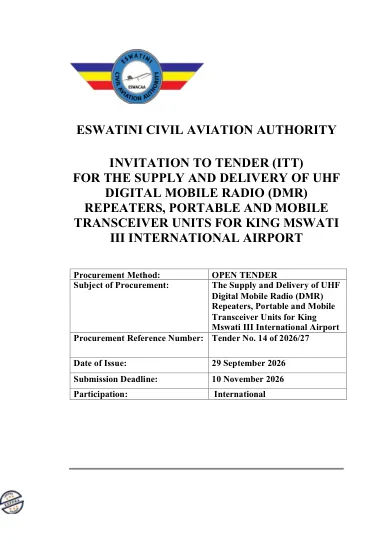 Download Tender — original first page