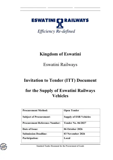 Download Tender — original first page